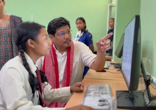 POWERING DREAMS: MEGHALAYA CM UNVEILS SOLAR SMART CLASSROOM FOR GGHSS