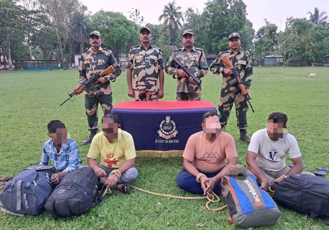 BSF Meghalaya Foils Illegal Attempt to Cross International Boundary
